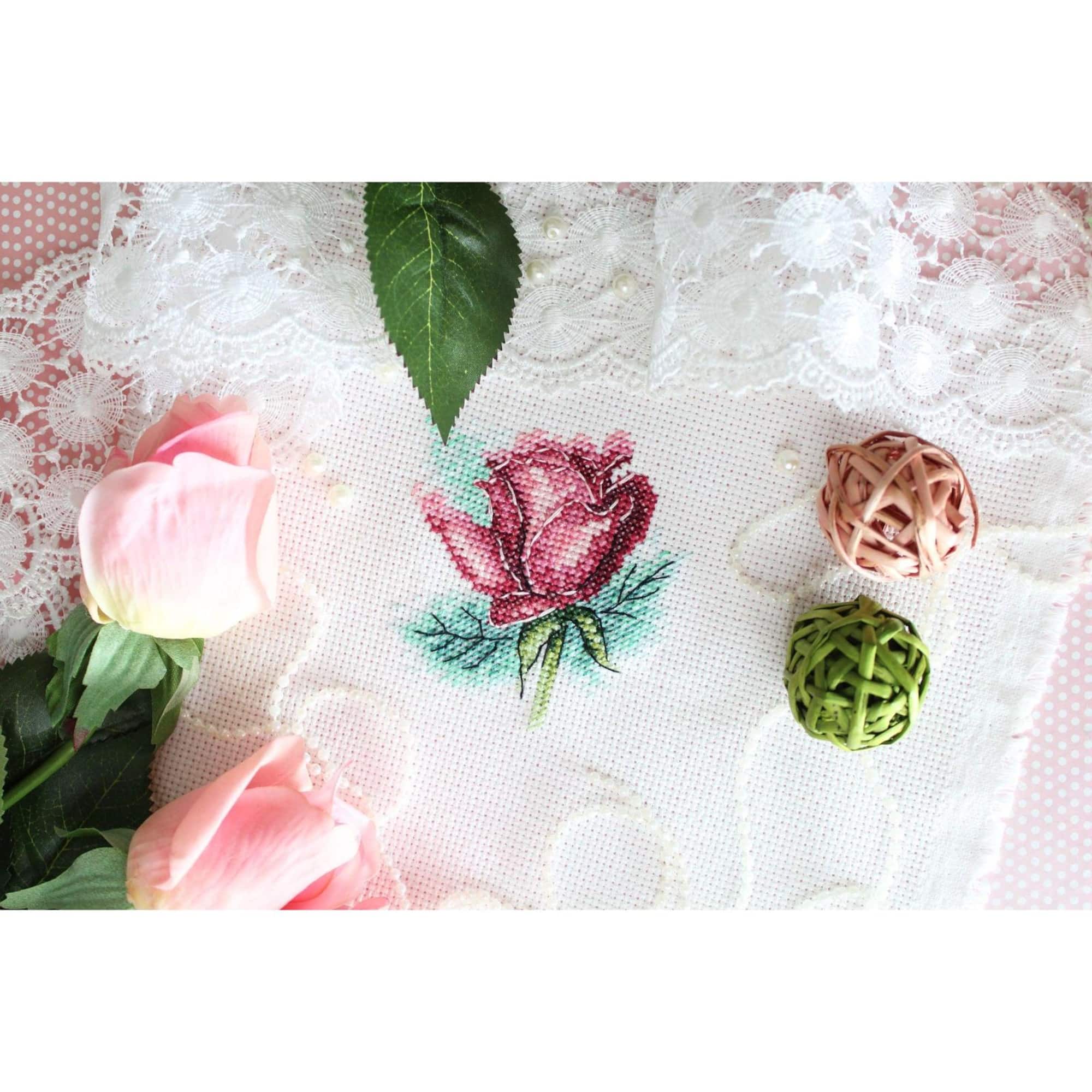 MP Studia Rose Counted Cross Stitch Kit